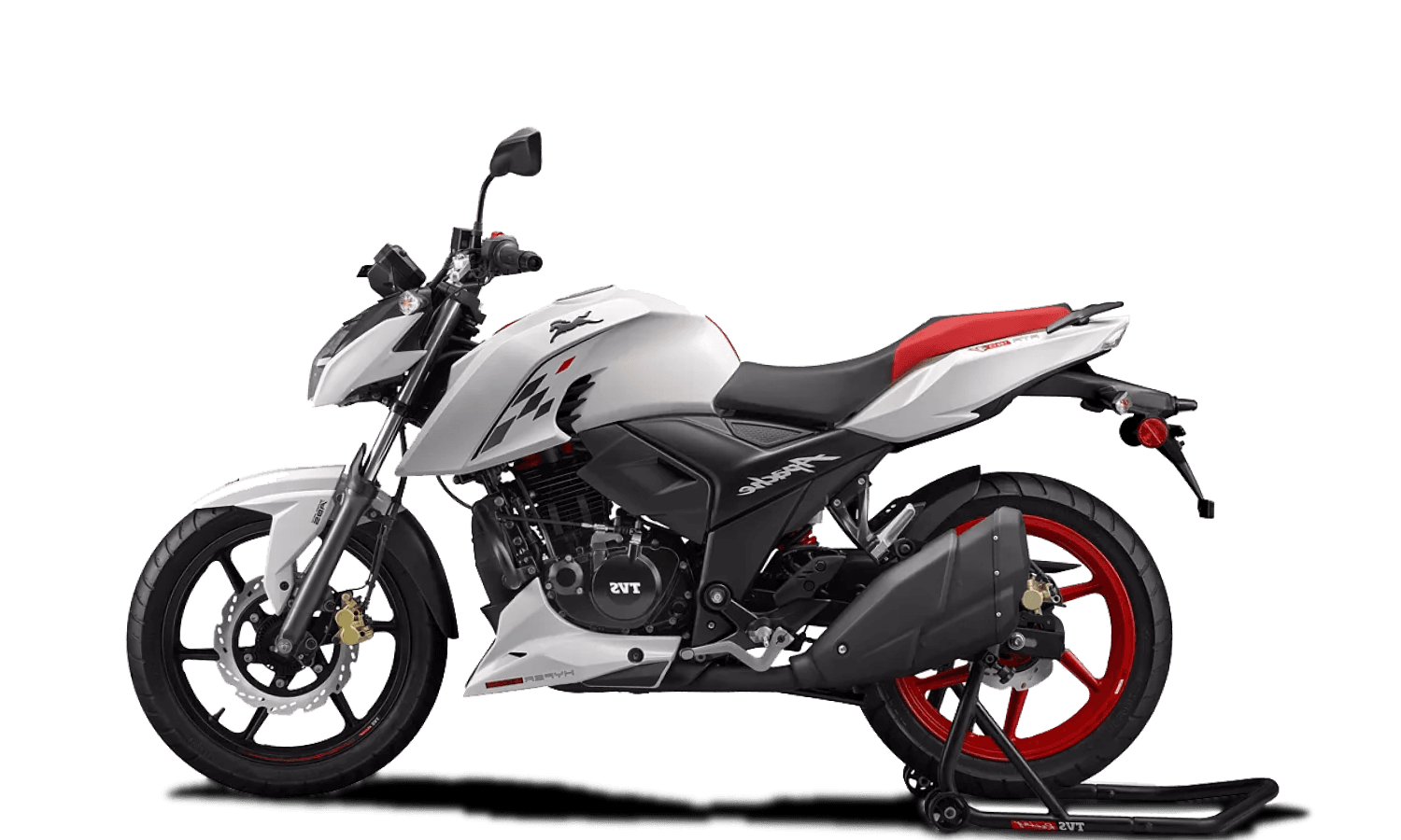 Tvs apache rtr 160 deals 4v white colour