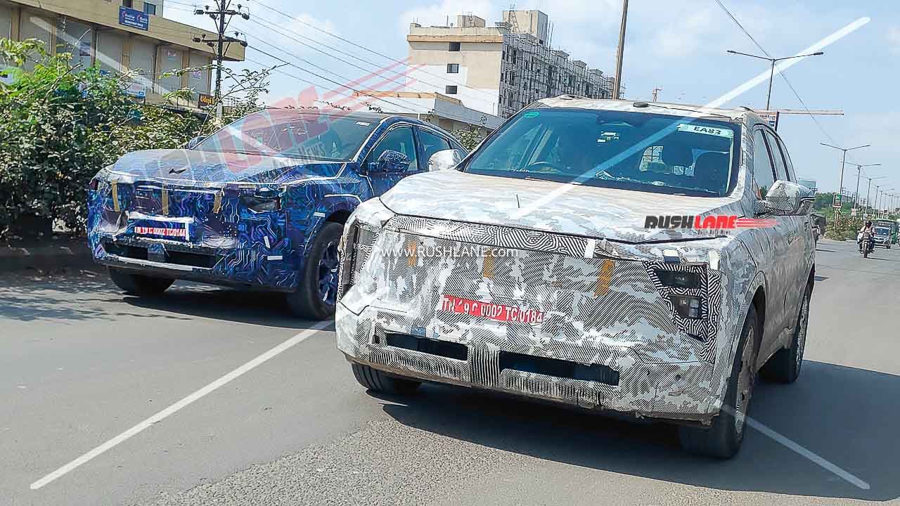 Motomall Mahindra XUV700 EV (XUV.e8) & Coupe (XUV.e9) Spied Together: Launch Imminent